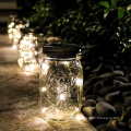 Solar Lantern Lights, Hanging Solar Mason Jar Lid Lights